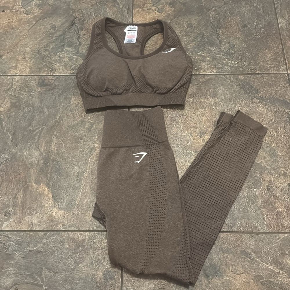 Gymshark Brown Activewear Set